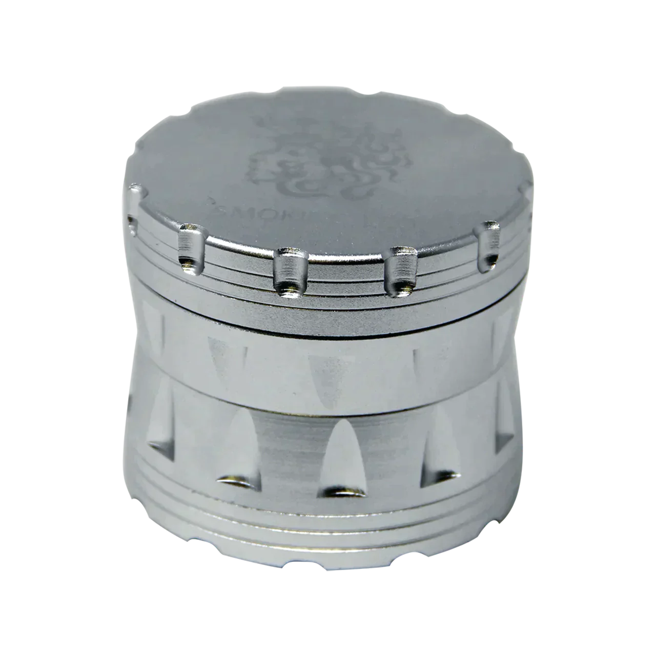 Smoking Leo 4 Piece Aluminum Herb Grinder 55mm Silver Large-Smoking Leo-NYC Glass