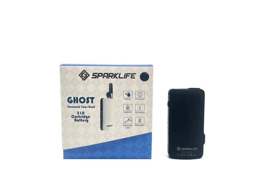 Sparklife Ghost 510 Battery | Variable Voltage, USB-C | Black, Teal, White NYC GLASS 718 Sparklife Ghost 510 Battery | Variable Voltage, USB-C | Black, Teal, White NYC GLASS 718