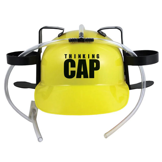 Thinking Cap 2-Can Drinking Hard Hat-No Brand-NYC Glass