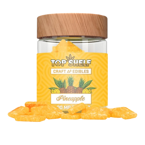 Top Shelf Delta 8 Gummies 1000mg Jar-Top Shelf-Pineapple-NYC Glass