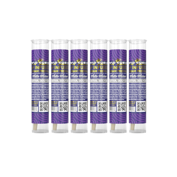 Top Shelf Premium Delta 8 Infused 1g Pre-Roll-Top Shelf-White Widow 6 Pack-NYC Glass