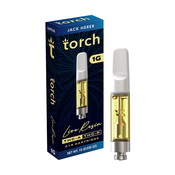 Torch Live Resin THCA THCP 510 Cartridge-THC Cartridges-Torch-Jack Herer (Sativa)-NYC GLASS 718