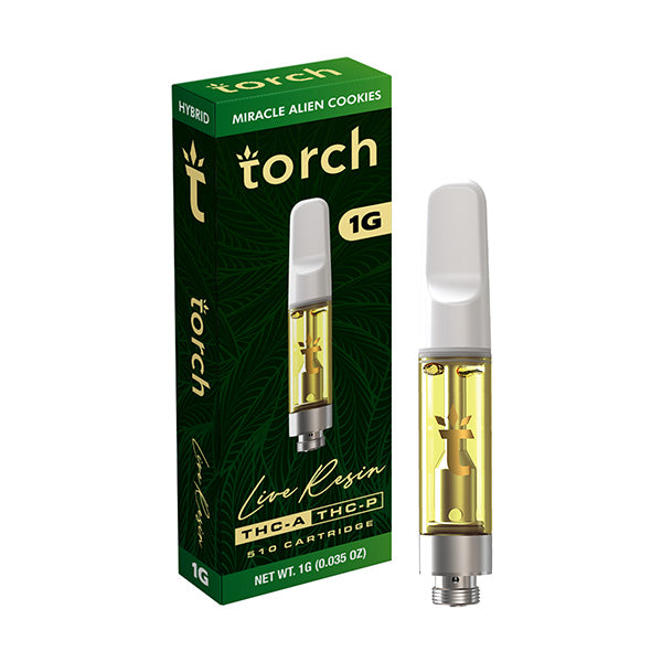 Torch Live Resin THCA THCP 510 Cartridge-THC Cartridges-Torch-Miracle Alien Cookies (Hybrid)-NYC GLASS 718