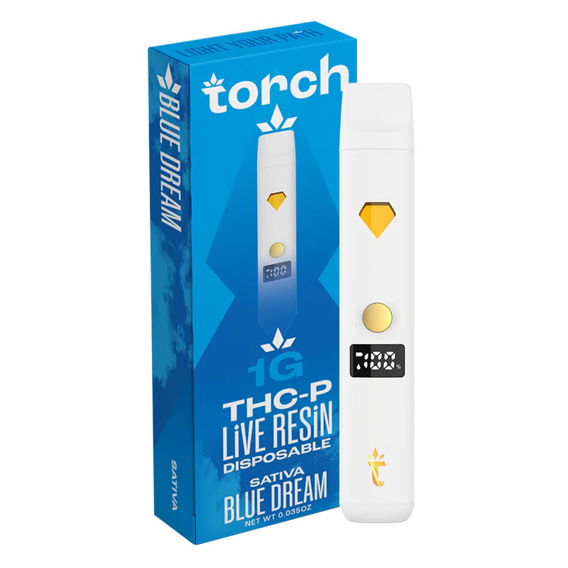 Torch THCP Live Resin Disposable 1g-Torch-Blue Dream (Sativa)-NYC Glass