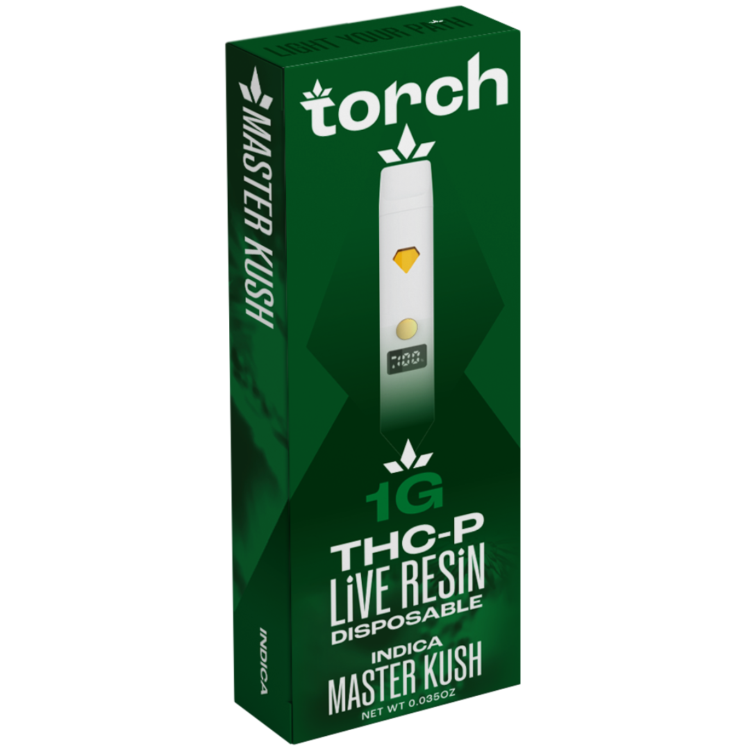 Torch THCP Live Resin Disposable 1g-Torch-Master Kush (Indica)-NYC Glass