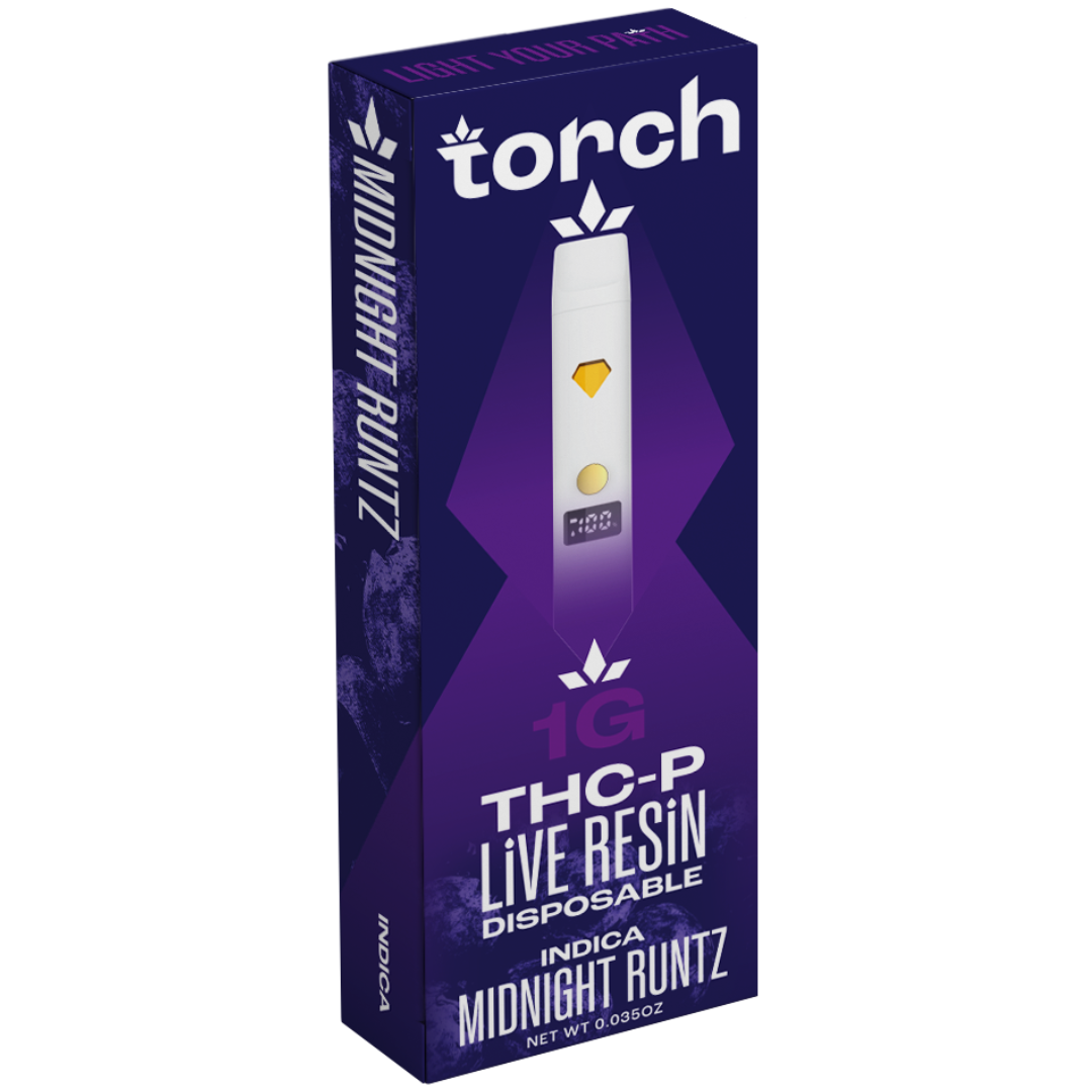 Torch THCP Live Resin Disposable 1g-Torch-Midnight Runtz (Indica)-NYC Glass