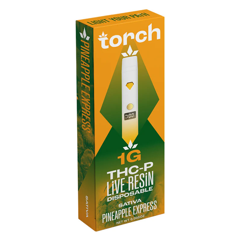 Torch THCP Live Resin Disposable 1g-Torch-Pineapple Express (Sativa)-NYC Glass