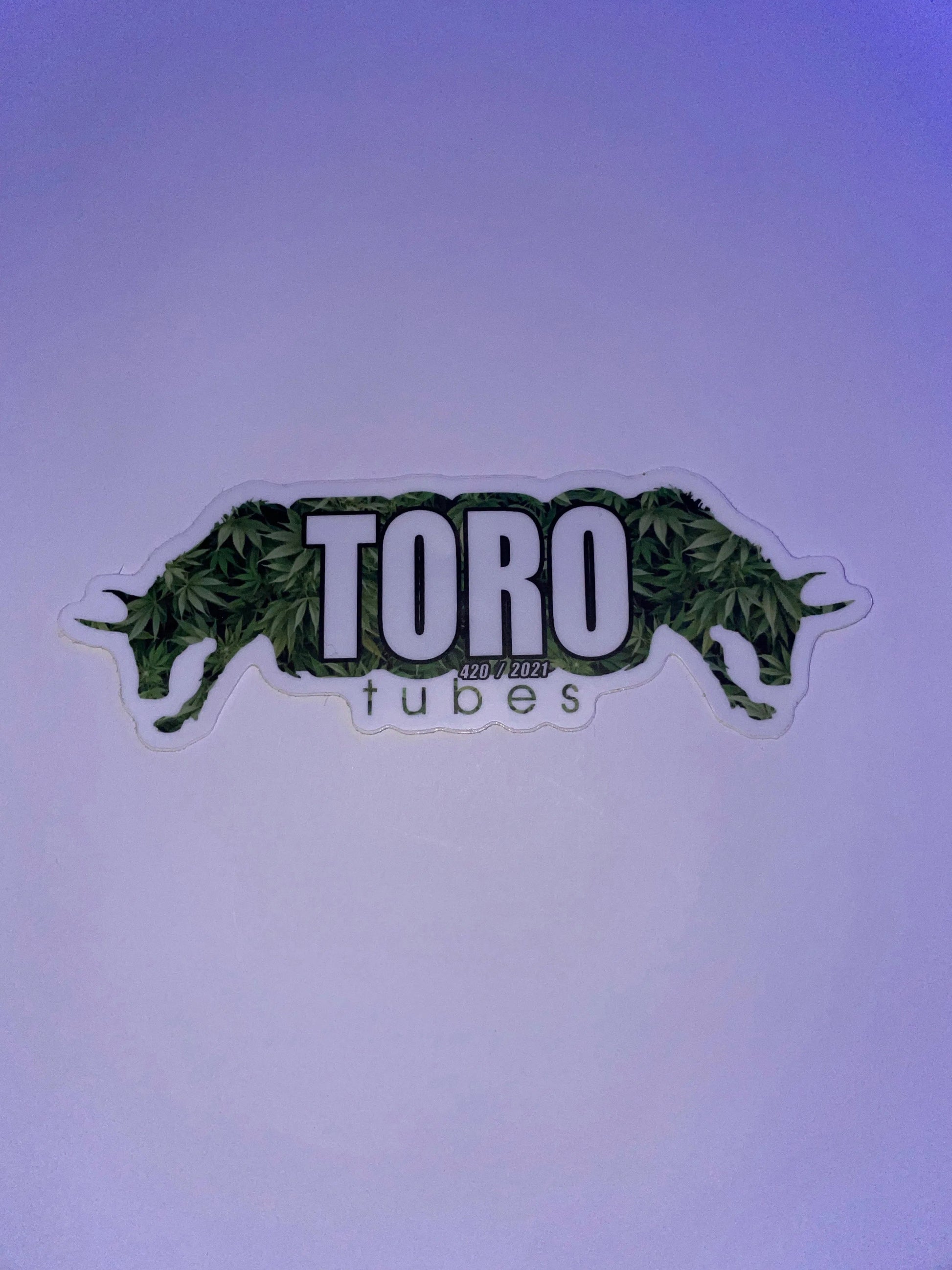 Toro Sticker’s-Prints, Stickers, Vinyls-Toro Glass-Toro Green Double Bull-NYC Glass