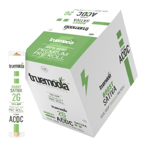 Truemoola 2g CBD Premium Hemp Pre-Rolls-Truemoola-AC/DC Boost (Sativa)-NYC Glass