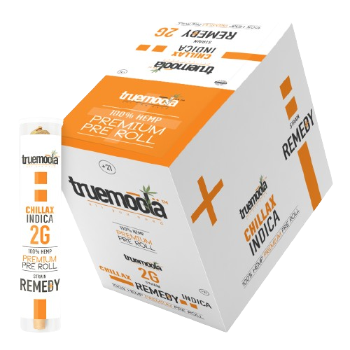 Truemoola 2g CBD Premium Hemp Pre-Rolls-Truemoola-Remedy Chillax (Indica)-NYC Glass