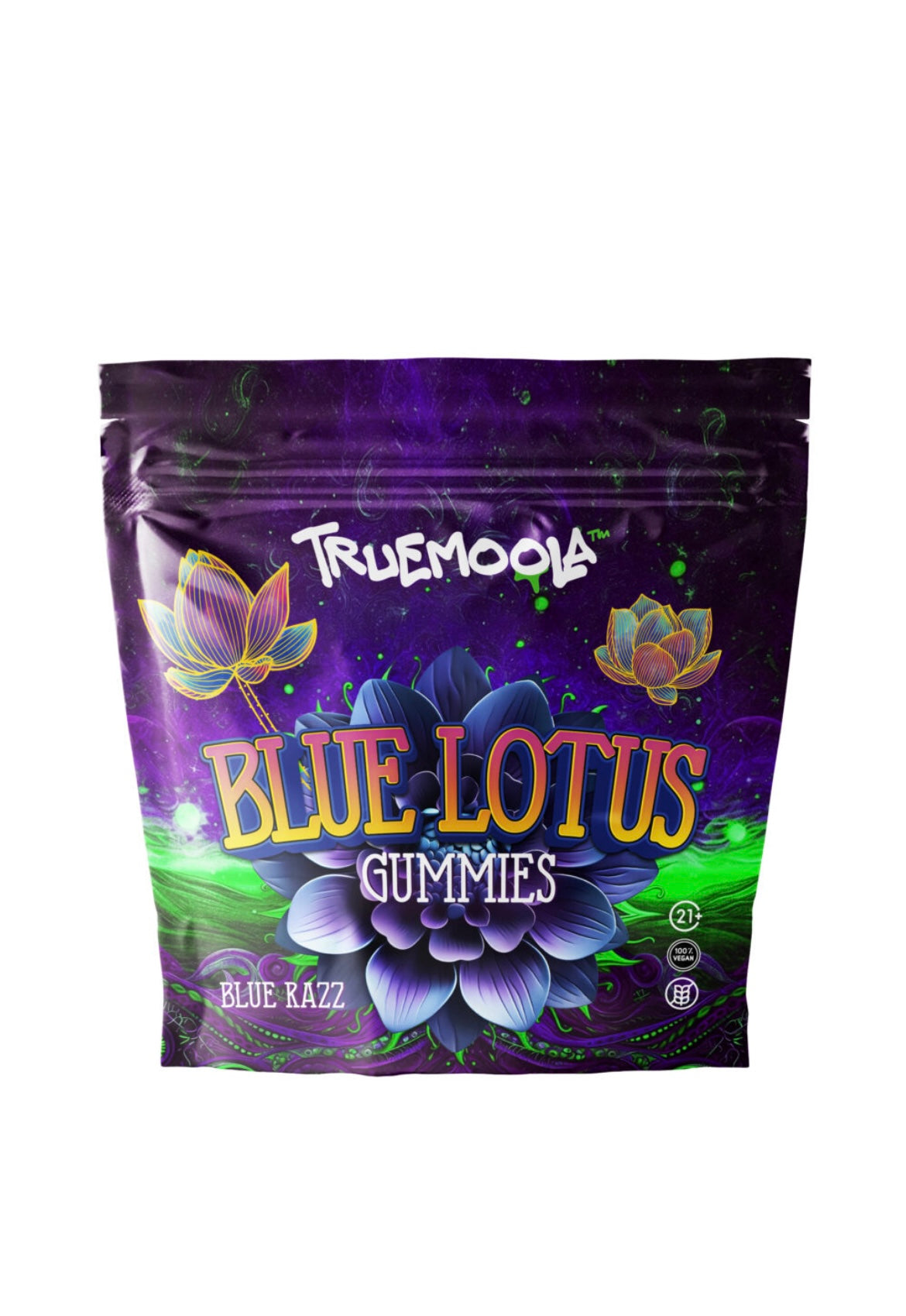 Truemoola Blue Lotus Euphoric Gummies-Truemoola-Blue Razz-NYC Glass