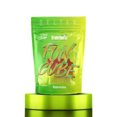 Truemoola Delta 8 Vegan Cube Gummies 600mg-Truemoola-Watermelon-NYC Glass