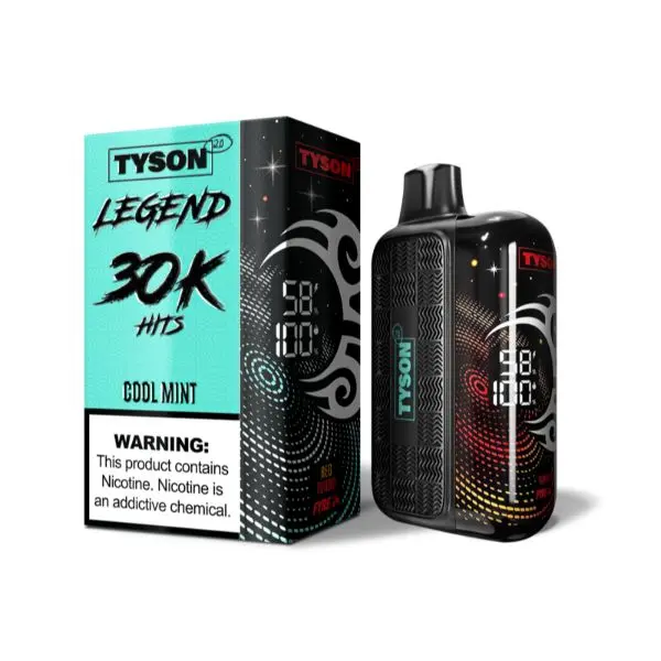 Tyson 2.0 Legend Nicotine Disposable 30,000 Puffs-Tyson-Cool Mint-NYC Glass