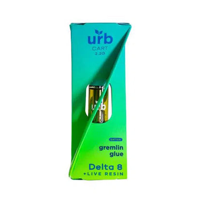 URB Delta 8 Live Resin 2.2ml 510 Thread Vape Cartridge-URB-Gremlin Glue (Hybrid)-NYC Glass