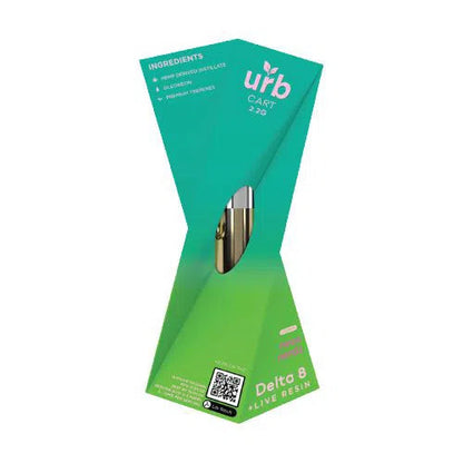 URB Delta 8 Live Resin 2.2ml 510 Thread Vape Cartridge-URB-Neon Nurdz (Hybrid)-NYC Glass