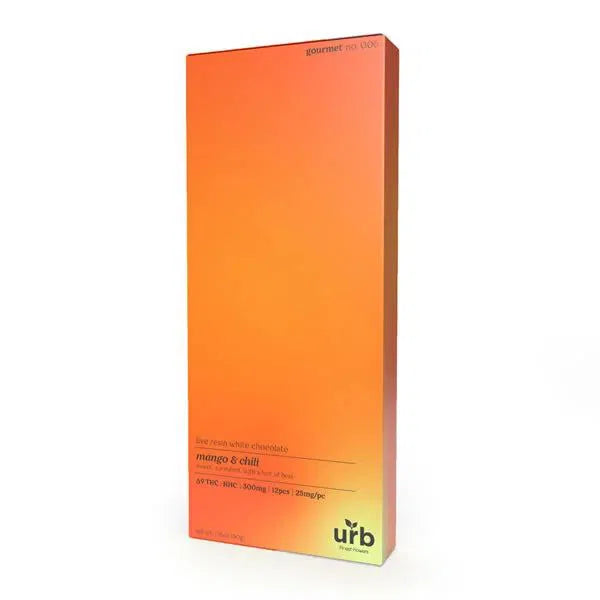 URB Gourmet Live Resin D9 HHC 300mg Chocolate Bar-URB-Mango Chill-NYC Glass