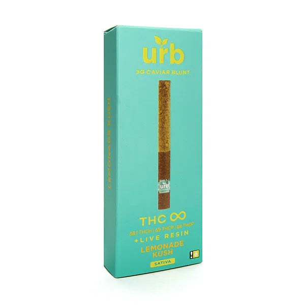 URB THC Infinity 3g Blunt Live Resin Terpenes-URB-Lemonade Kush (Sativa)-NYC Glass