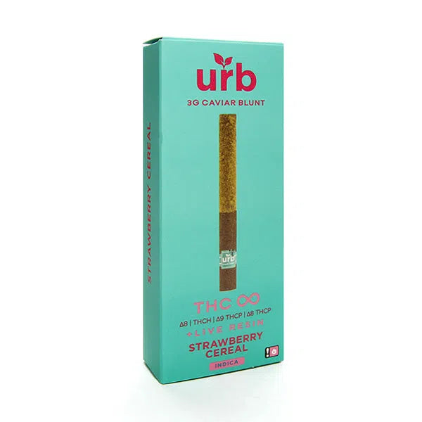 URB THC Infinity 3g Blunt Live Resin Terpenes-URB-Strawberry Cereal (Indica)-NYC Glass