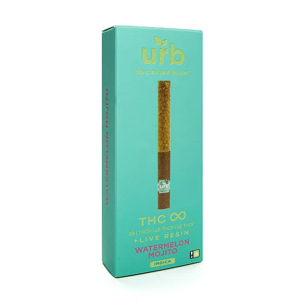 URB THC Infinity 3g Blunt Live Resin Terpenes-URB-Watermelon Mojito (Indica)-NYC Glass