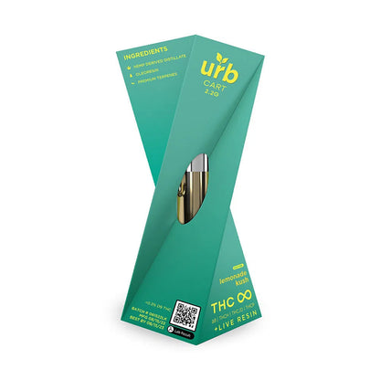 URB THC Infinity Cartridge 2.2ml (THC-JD, THC-H, THCP, Delta 8)-URB-Lemonade Kush (Sativa)-NYC Glass