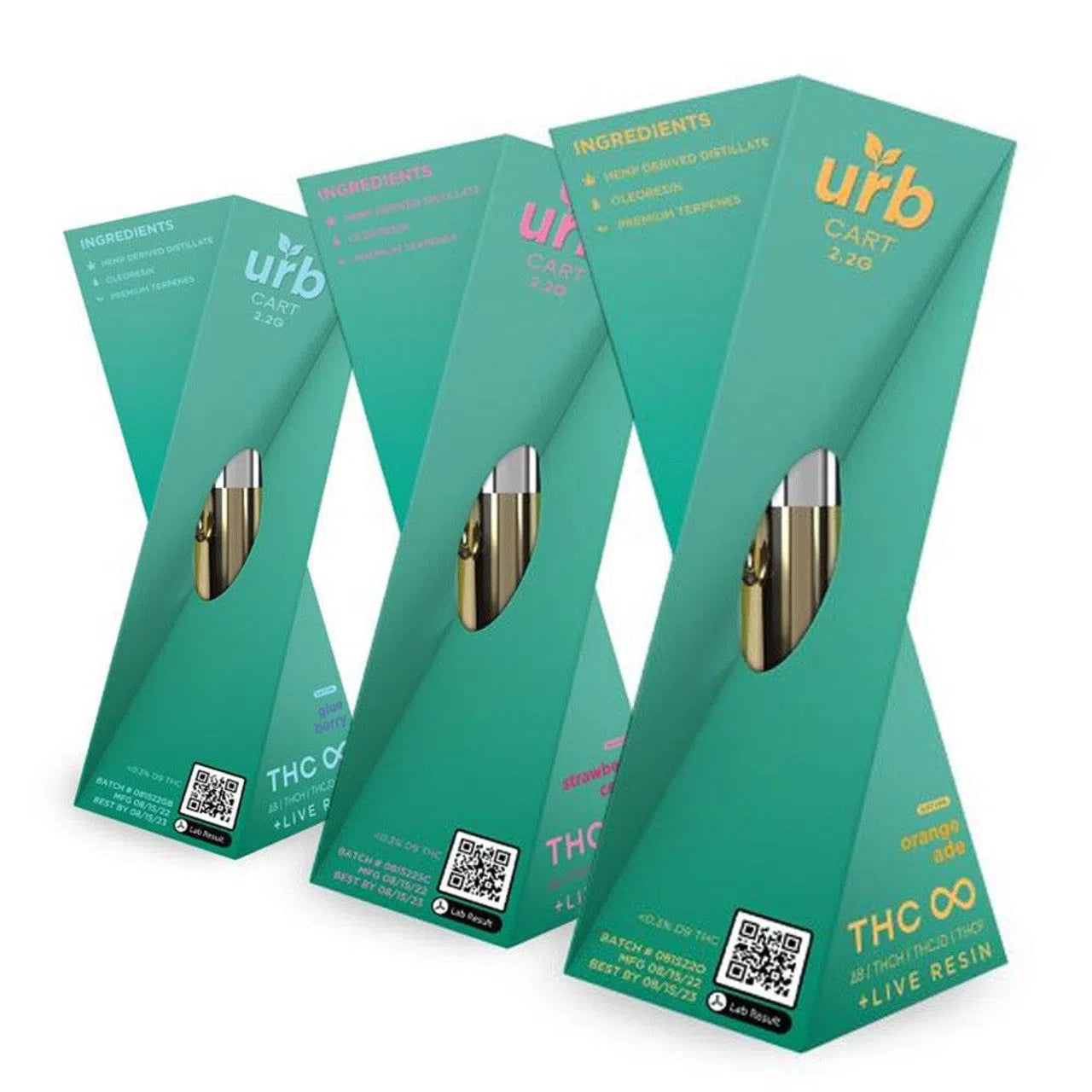 URB THC Infinity Cartridge 2.2ml (THC-JD, THC-H, THCP, Delta 8)-URB-NYC Glass