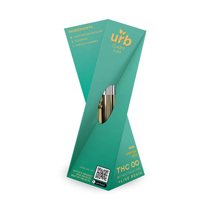 URB THC Infinity Cartridge 2.2ml (THC-JD, THC-H, THCP, Delta 8)-URB-Orangeade (Sativa)-NYC Glass