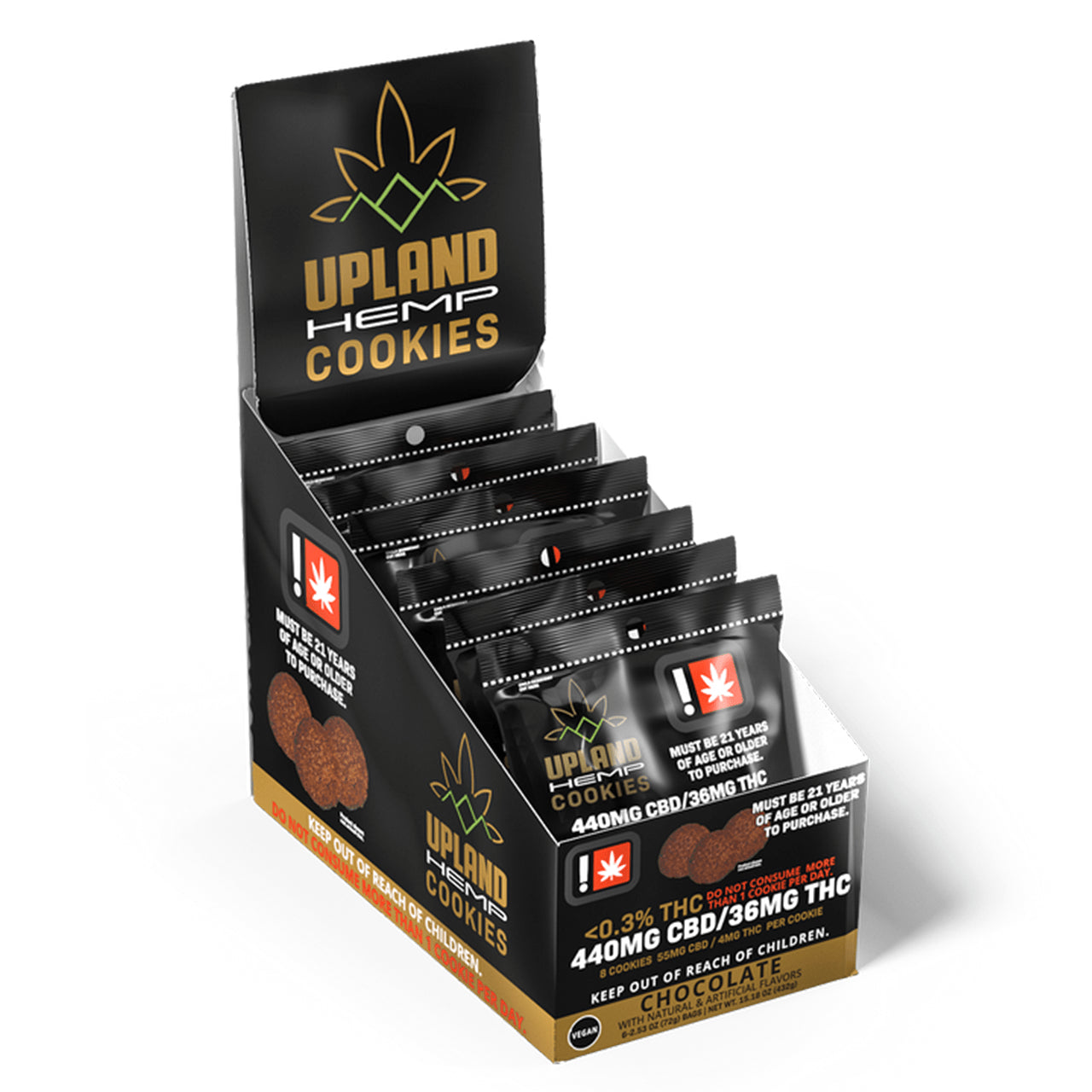 Upland Hemp CBD Delta 9 THC Cookies-Upland Hemp-Chocolate-NYC Glass