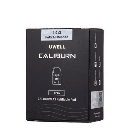 Uwell Caliburn A3 Refillable Pod 1.0 Ohm (4 Pack)-Uwell Caliburn-NYC GLASS 718