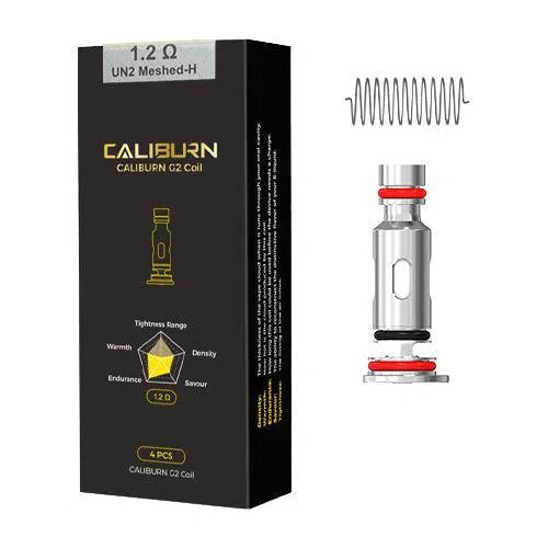 Uwell Caliburn G2 Coils UN2 Meshed-H 1.2 ohm Coil pack of 4-Uwell Caliburn-NYC Glass