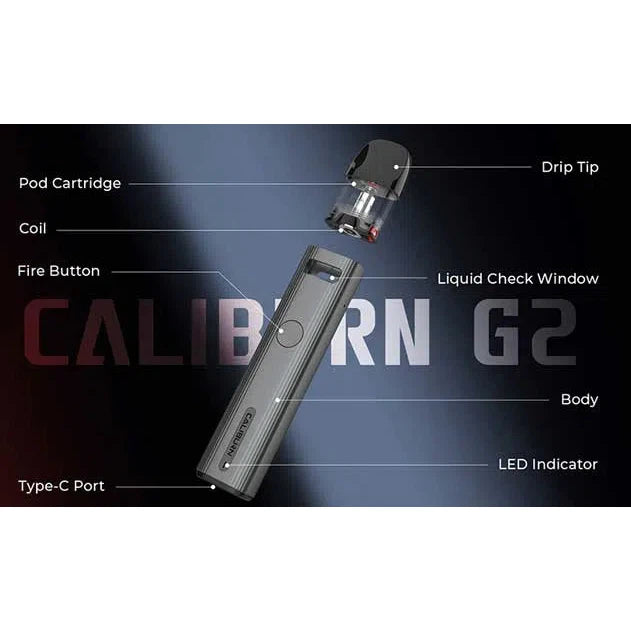 Uwell Caliburn G2 Pod System Kit NYC GLASS 718 Uwell Caliburn G2 Pod System Kit NYC GLASS 718