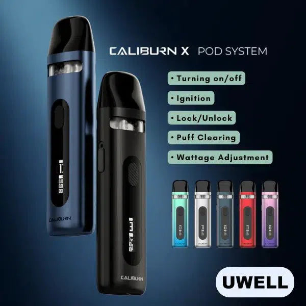 Uwell Caliburn X Pod System Kit NYC GLASS 718 Uwell Caliburn X Pod System Kit NYC GLASS 718
