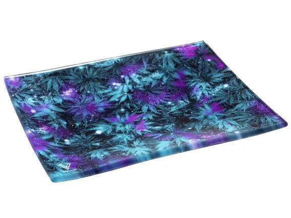 V Syndicate Shatterproof Glass Rolling Tray-V Syndicate-Blue Dream-NYC Glass