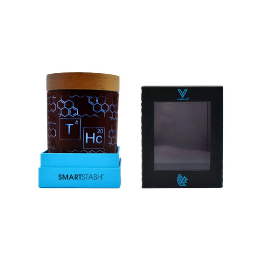 V Syndicate SoleStash Stash Jar - Medium-V Syndicate-Hamsa Turquoise-NYC Glass