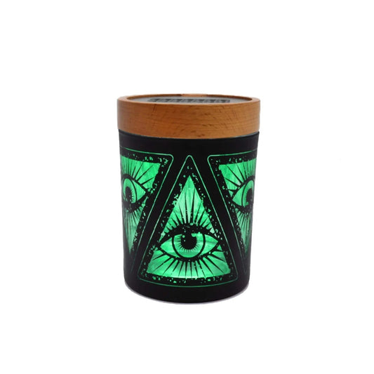 V Syndicate SoleStash Stash Jar - Small-V Syndicate-Illuminati Green-NYC Glass