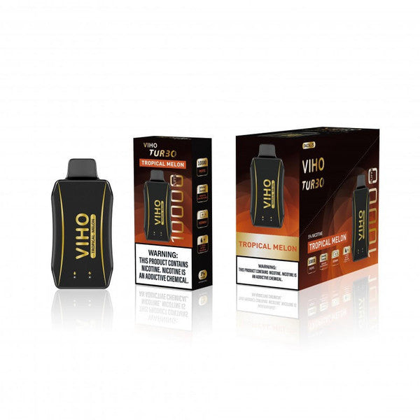 VIHO Turbo Black Gold 10,000 Puff Nicotine Disposable 5 Pack NYC GLASS 718 VIHO Turbo Black Gold 10,000 Puff Nicotine Disposable 5 Pack NYC GLASS 718