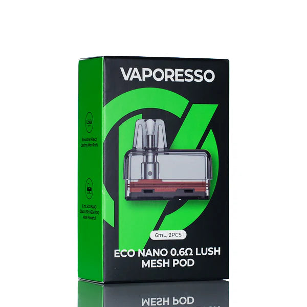 Vaporesso Eco Nano Replacement Pods-Vaporesso-0.6ohm 6ml 2pk-NYC Glass