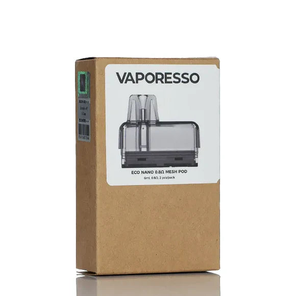 Vaporesso Eco Nano Replacement Pods-Vaporesso-0.8ohm 6ml 2pk-NYC Glass