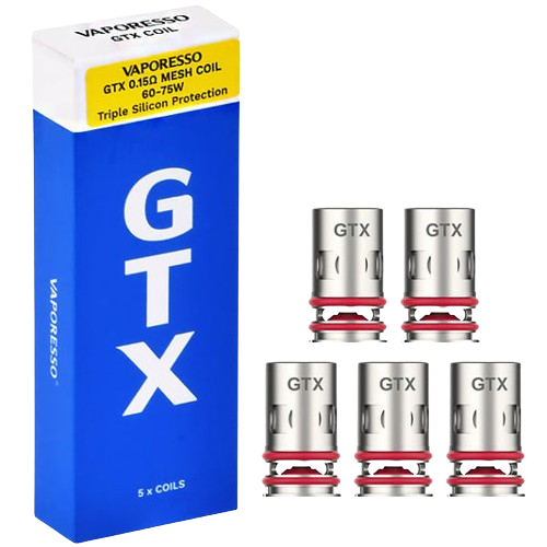 Vaporesso GTX Meshed Coils 5pk NYC GLASS 718 Vaporesso GTX Meshed Coils 5pk NYC GLASS 718