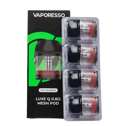 Vaporesso Luxe Q Replacement Pods 4pk-Vaporesso-Mesh 0.8ohm 2ml 4pk-NYC Glass