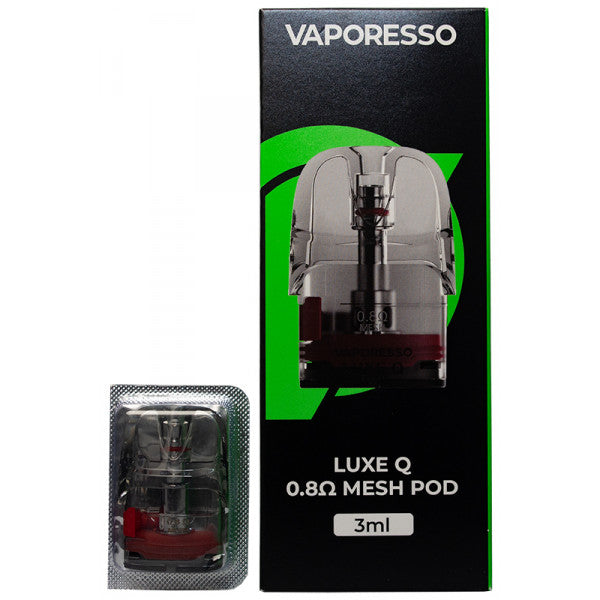 Vaporesso Luxe Q Replacement Pods 4pk-Vaporesso-Mesh 0.8ohm 3ml 4pk-NYC Glass