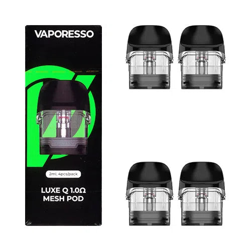 Vaporesso Luxe Q Replacement Pods 4pk-Vaporesso-Mesh 1.0ohm 3ml 4pk-NYC Glass