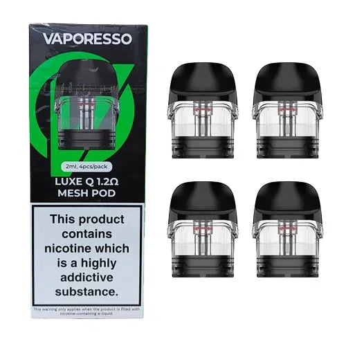 Vaporesso Luxe Q Replacement Pods 4pk-Vaporesso-Mesh 1.2ohm 2ml 4pk-NYC Glass