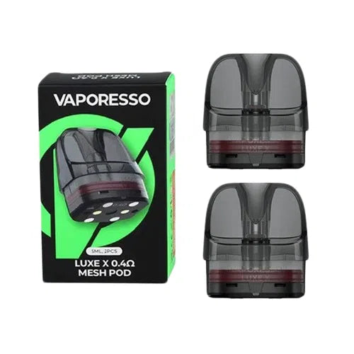 Vaporesso Luxe X Replacement Pods-Vaporesso-Mesh 0.4ohm 2pk-NYC Glass