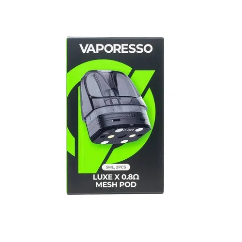 Vaporesso Luxe X Replacement Pods-Vaporesso-Mesh 0.8ohm 2pk-NYC Glass