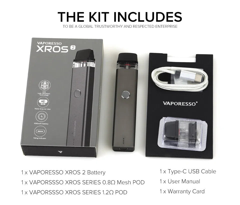 Vaporesso Xros 2 Pod System Starter Kit-Vaporesso-NYC Glass