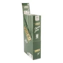 Vibes Cones King Size - 8pk Box-Vibes-Vibes Organic Hemp (Green) Cones King Size Box-NYC Glass