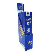 Vibes Cones King Size - 8pk Box-Vibes-Vibes Rice (Blue) Cones King Size Box-NYC Glass