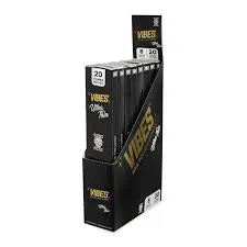 Vibes Cones King Size - 8pk Box-Vibes-Vibes Ultra Thin (Black) Cones King Size Box-NYC Glass