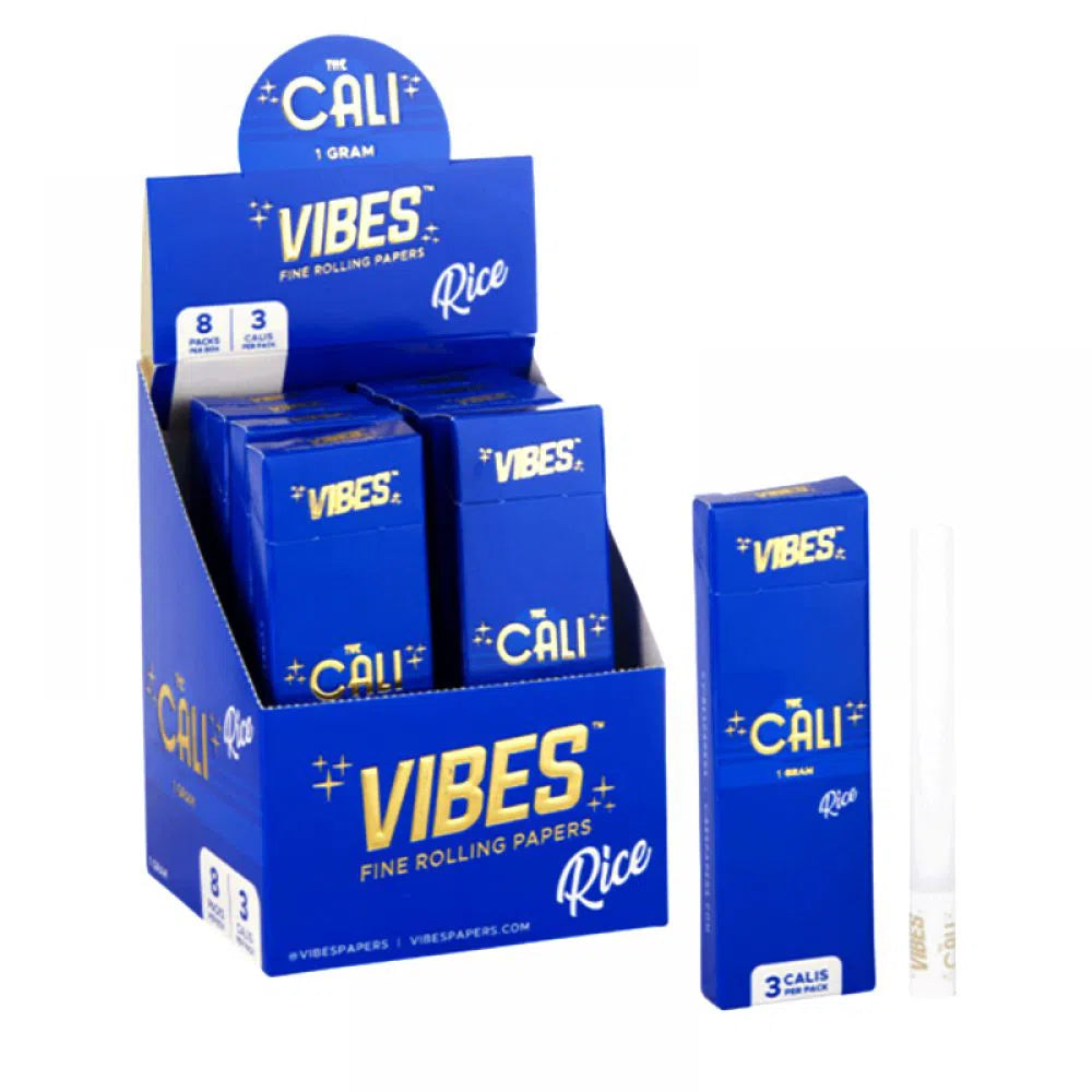 Vibes The Cali 1g Cone - 8pk Box-Vibes-Full Box - Rice-NYC Glass