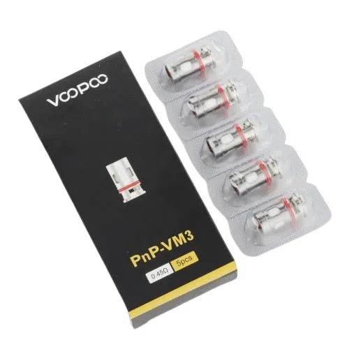 VooPoo PnP Replacements Coils-VooPoo Coils-VooPoo-VM3 0.45ohm 5pk-NYC Glass